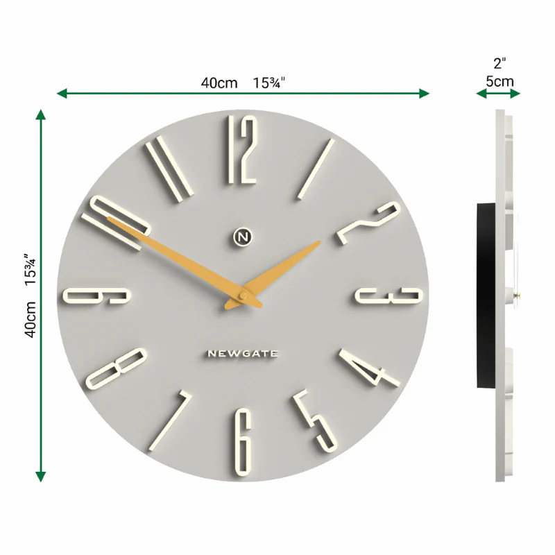 Newgate Empire State wall clock in Grey - Image 5