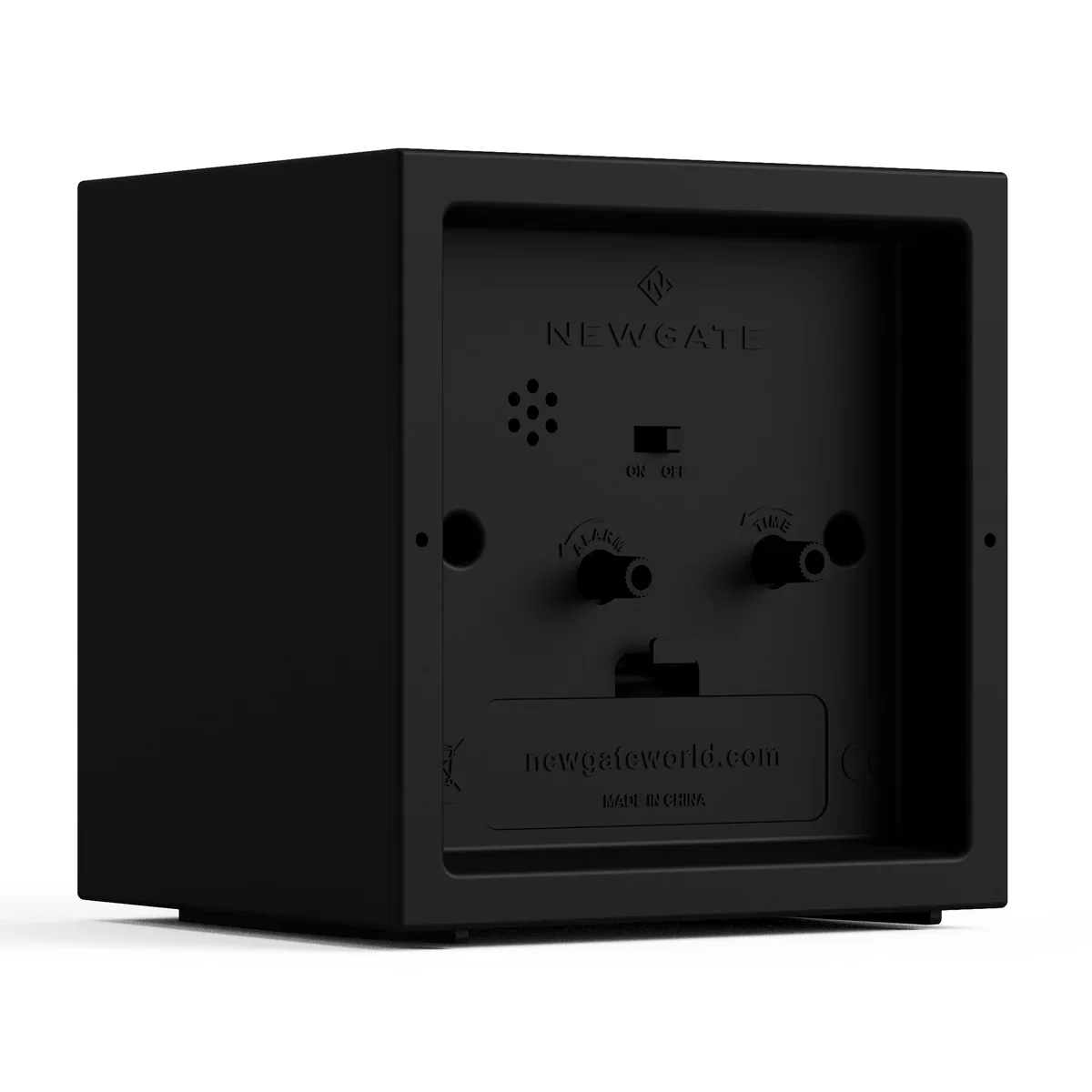 Newgate Equinox alarm clock in black - Image 6