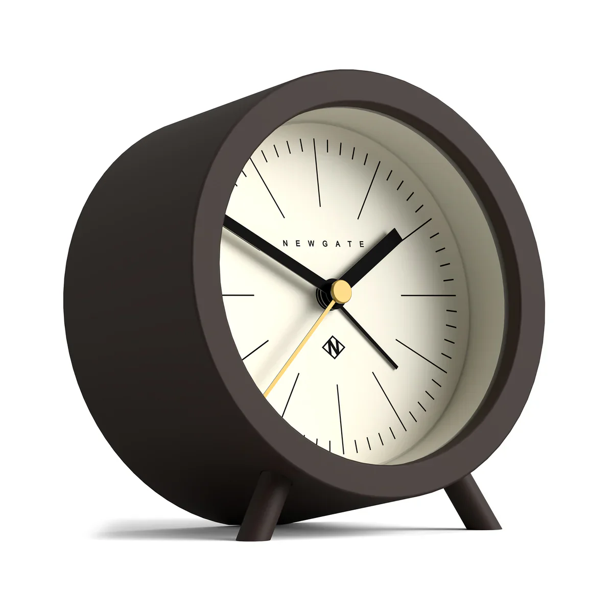 Newgate Fred alarm clock in brown and cream - Image 2