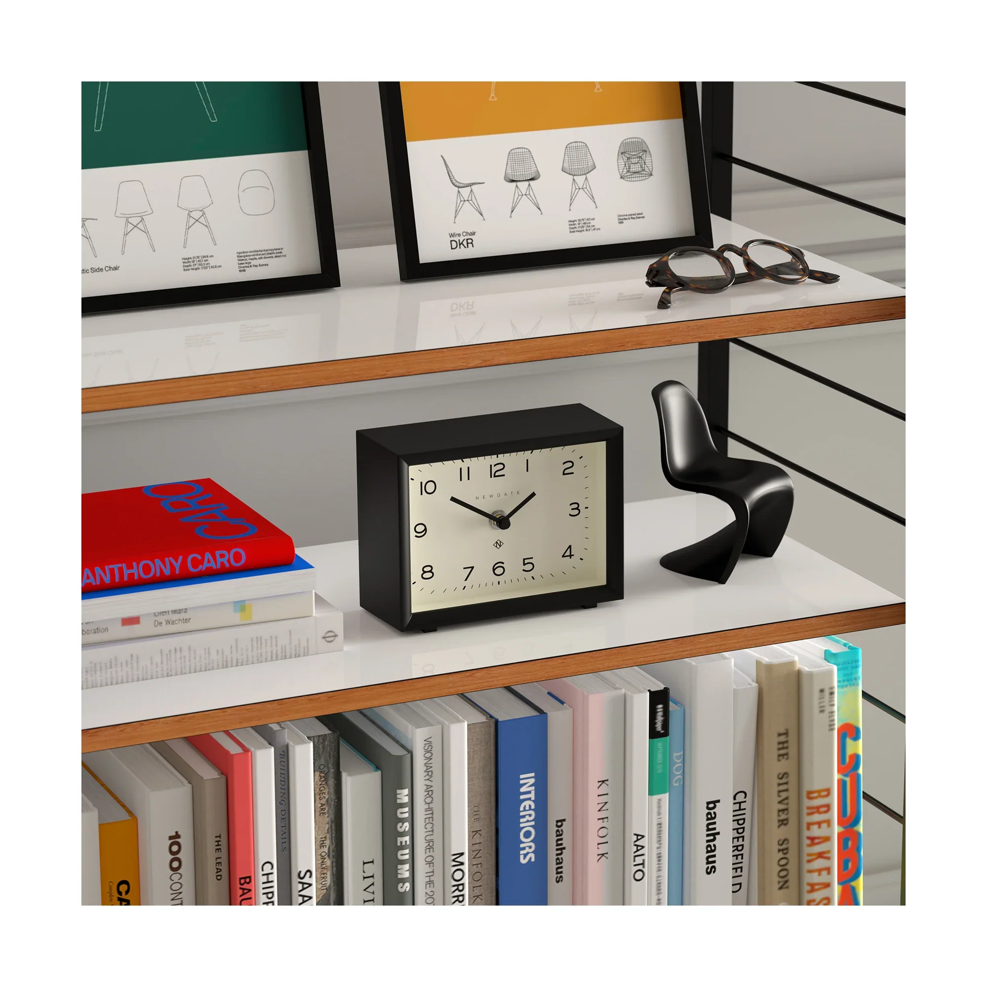 Newgate Henry mantel clock in black - Image 4