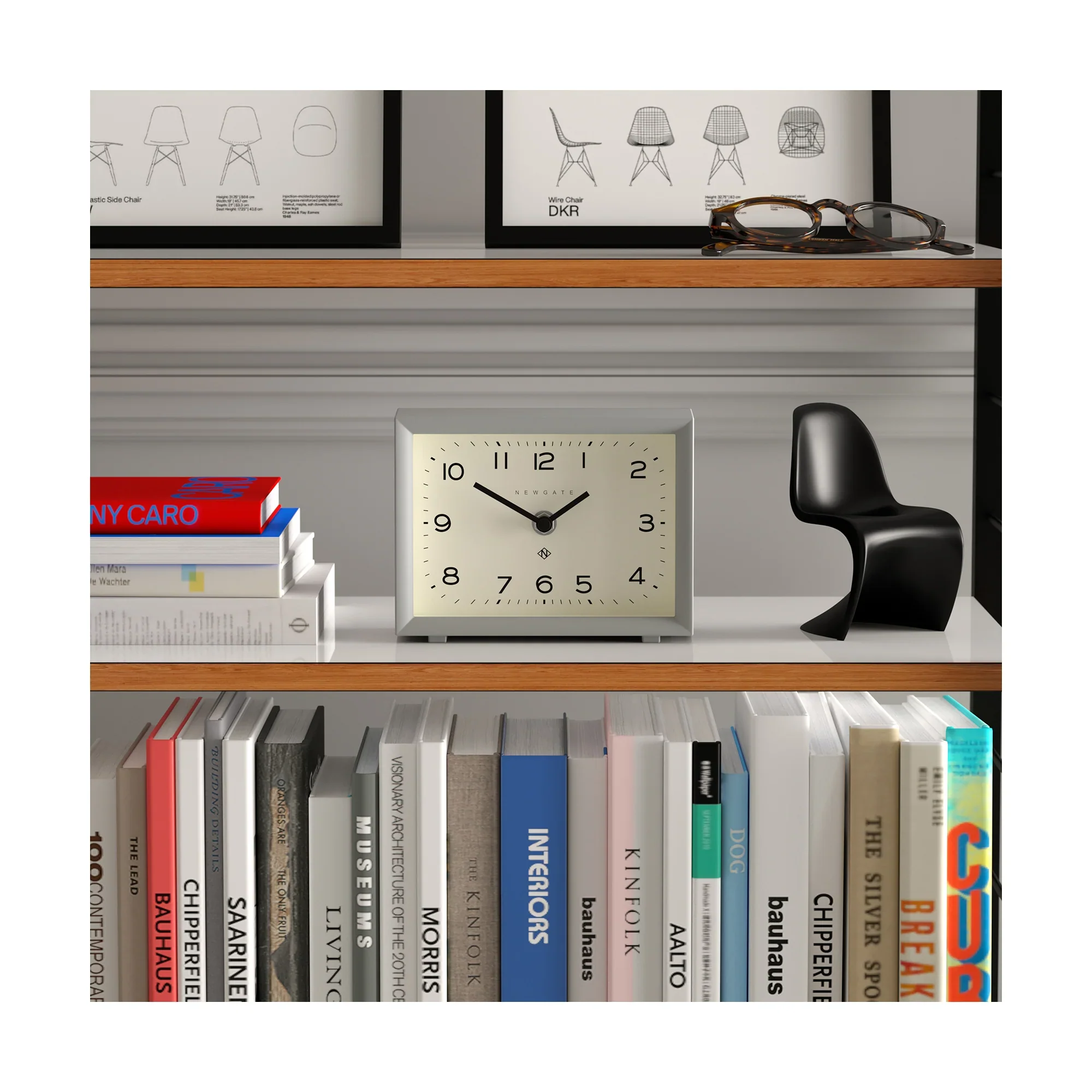 Newgate Henry mantel clock in posh grey - Image 3