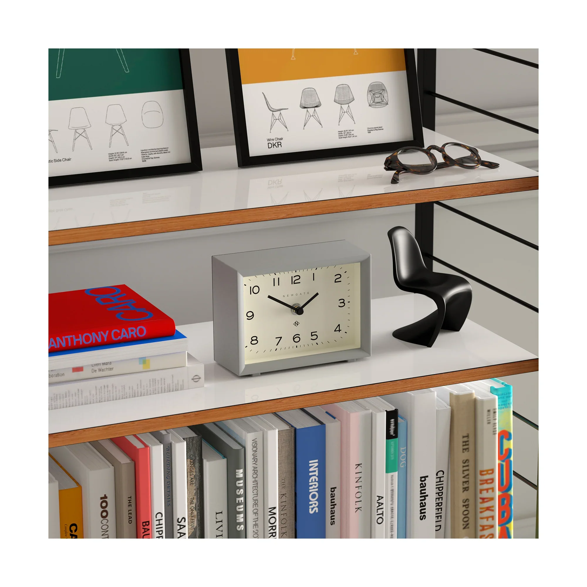 Newgate Henry mantel clock in posh grey - Image 4