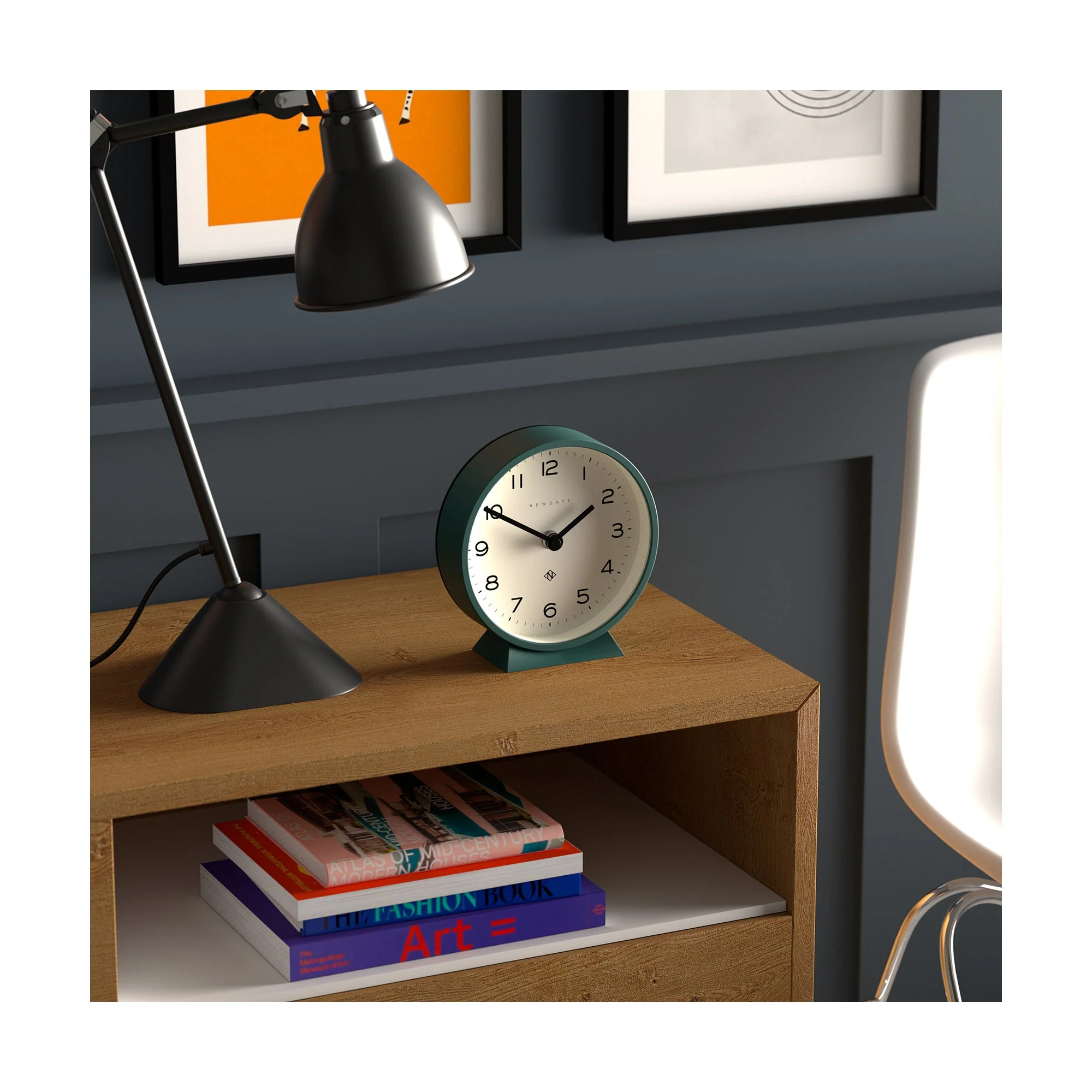Newgate M Mantel Echo Clock in Eden Green - Image 4