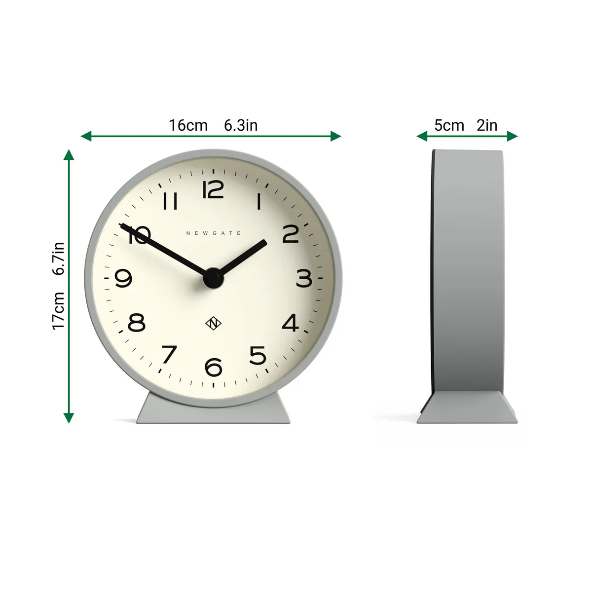 Newgate M Mantel Echo Clock in Posh Grey - Image 4