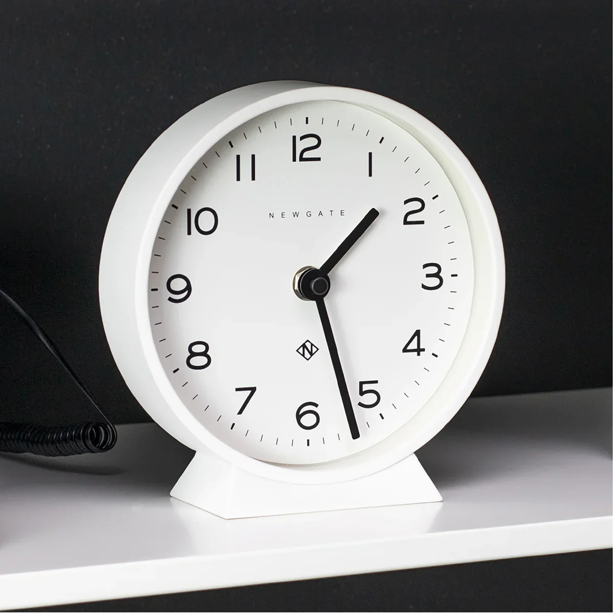 Newgate M Mantel Echo Clock in Pale White - Image 4