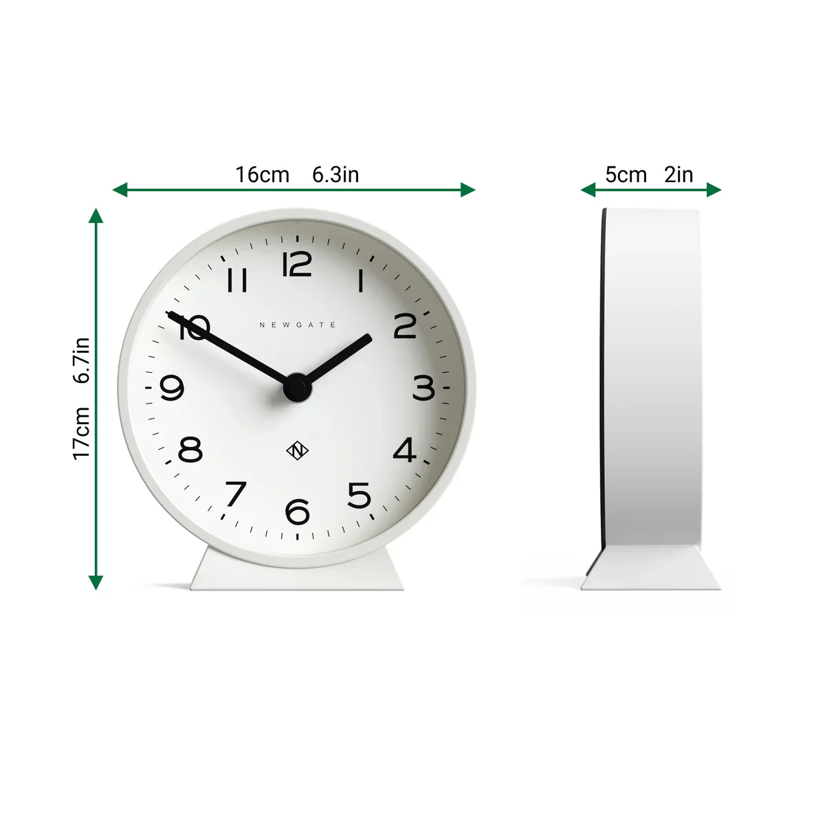 Newgate M Mantel Echo Clock in Pale White - Image 5