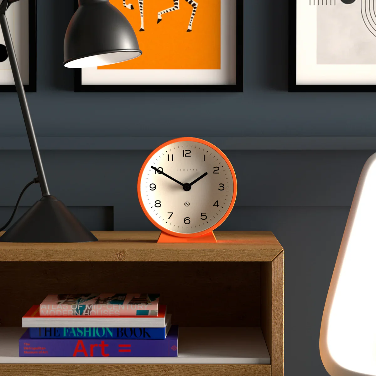 Newgate M Mantel Echo Clock in Orange - Image 3