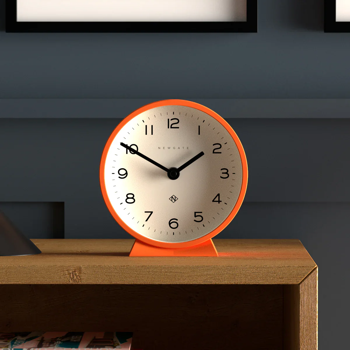 Newgate M Mantel Echo Clock in Orange - Image 4