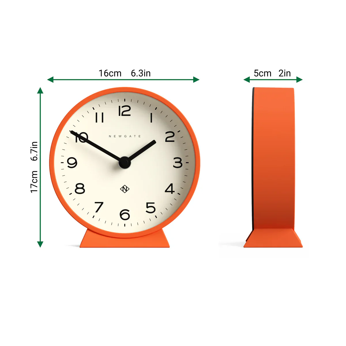 Newgate M Mantel Echo Clock in Orange - Image 6