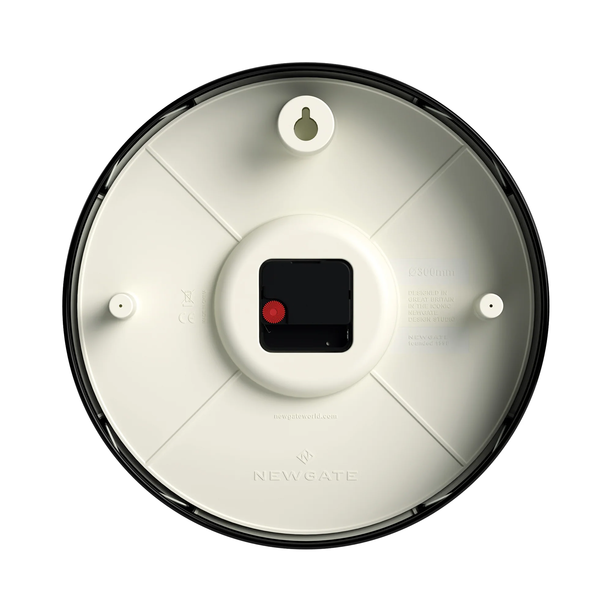 Newgate Master Edwards wall clock in black - Image 7