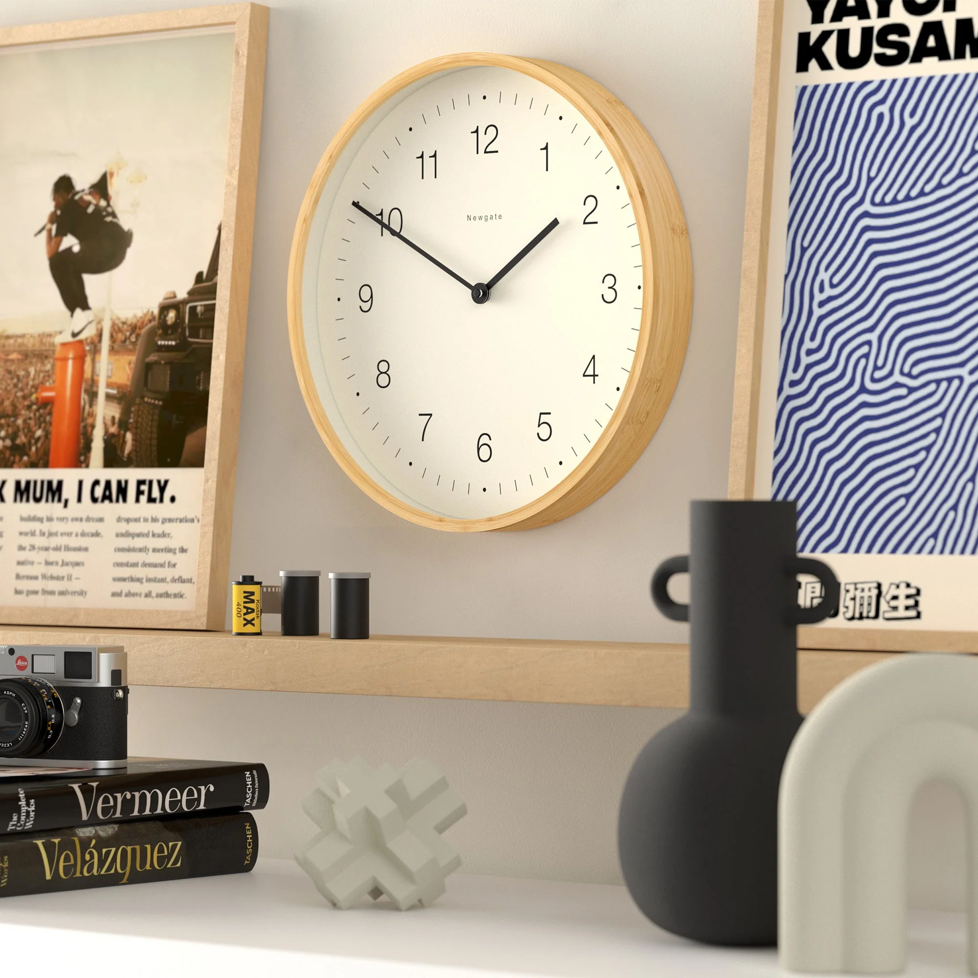 Newgate Mauritius Wall Clock in Bamboo - Image 4
