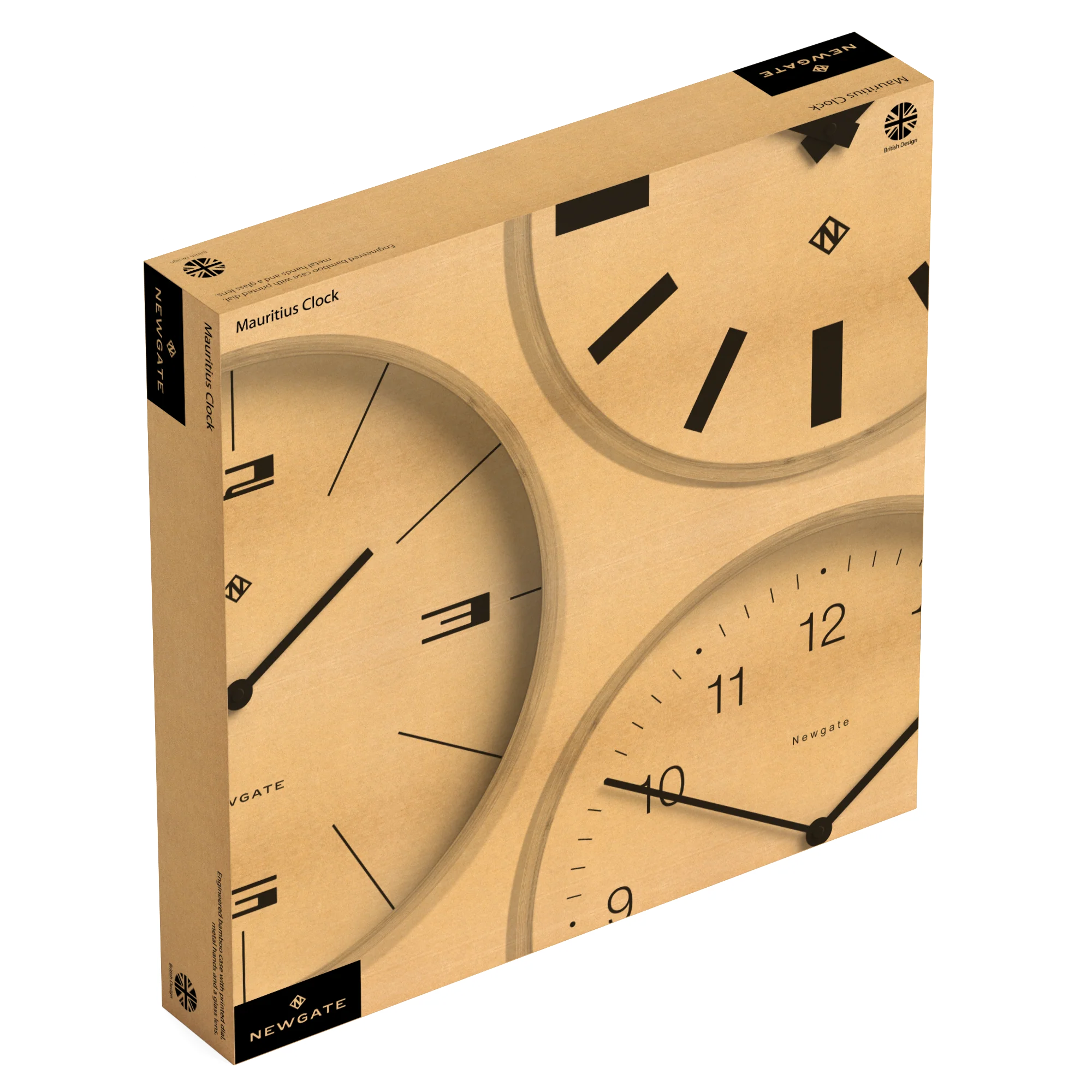 Newgate Mauritius Wall Clock in Bamboo - Image 5