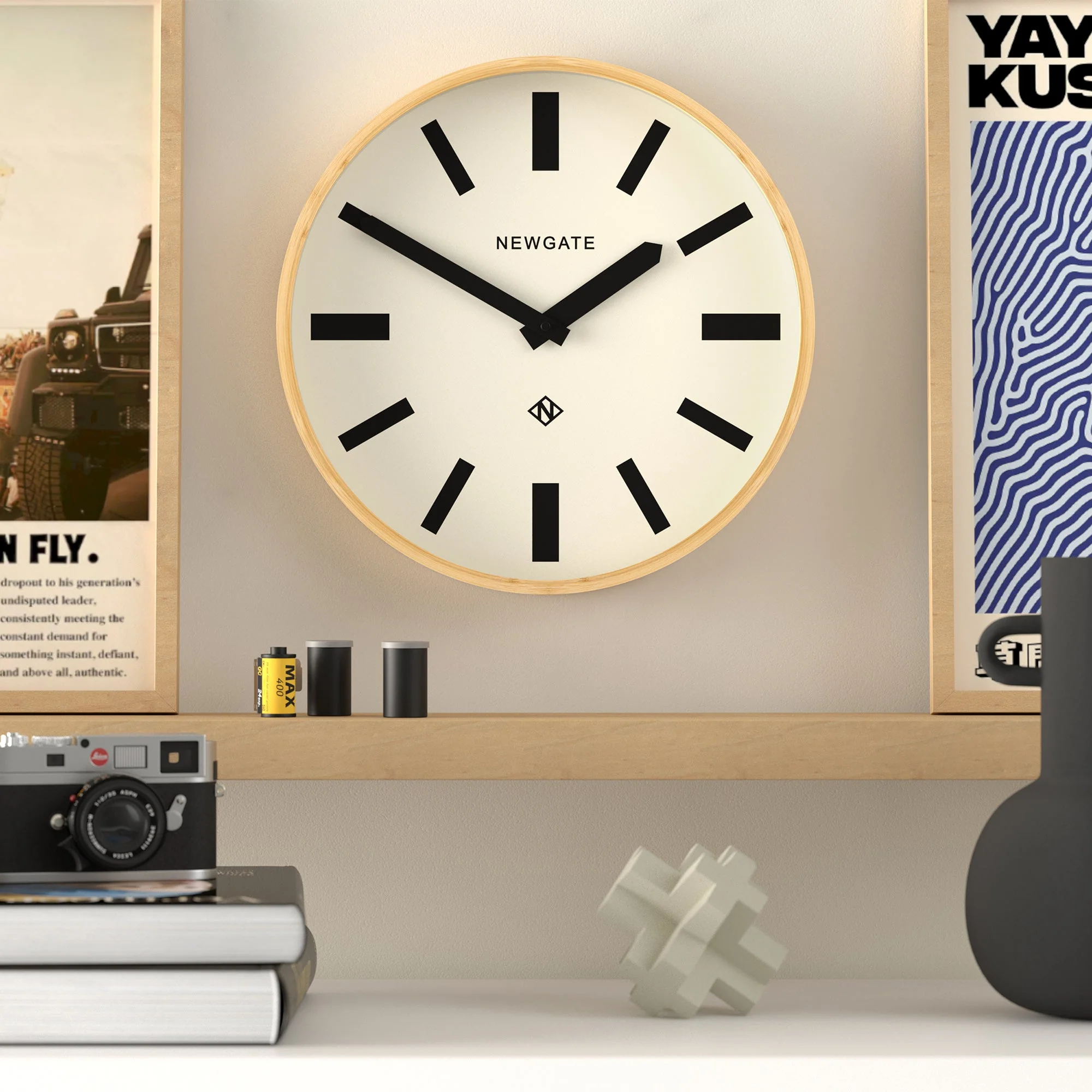 Newgate Mauritius Wall Clock in Bamboo - Image 3