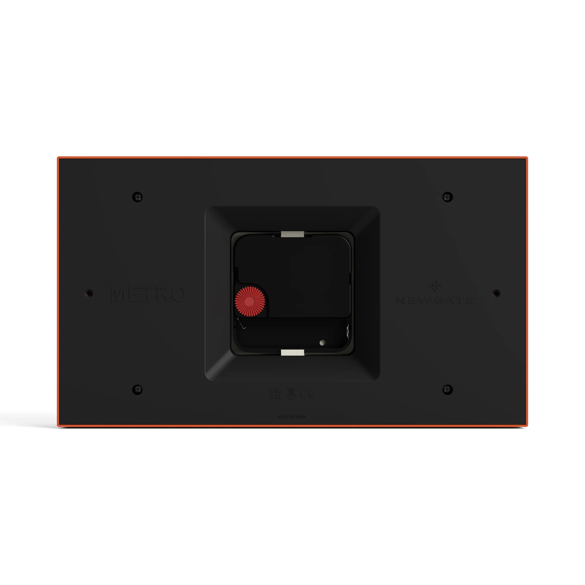 Newgate Mini Metro mantel clock in Pumpkin Orange - Image 5