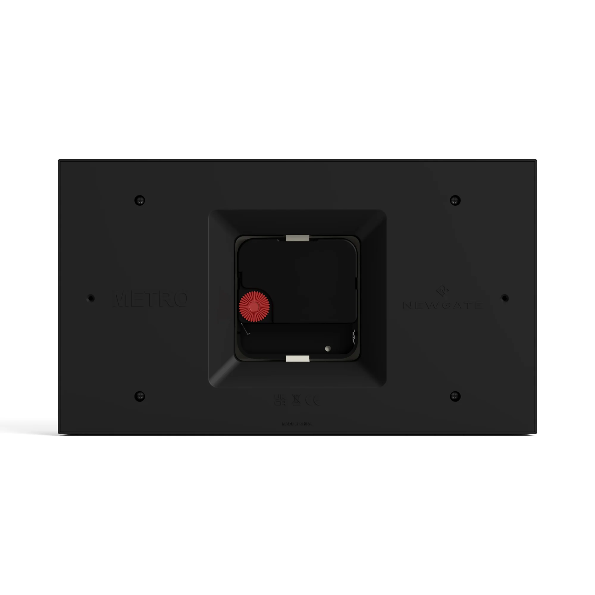 Newgate Mini Metro mantel clock in black - Image 5