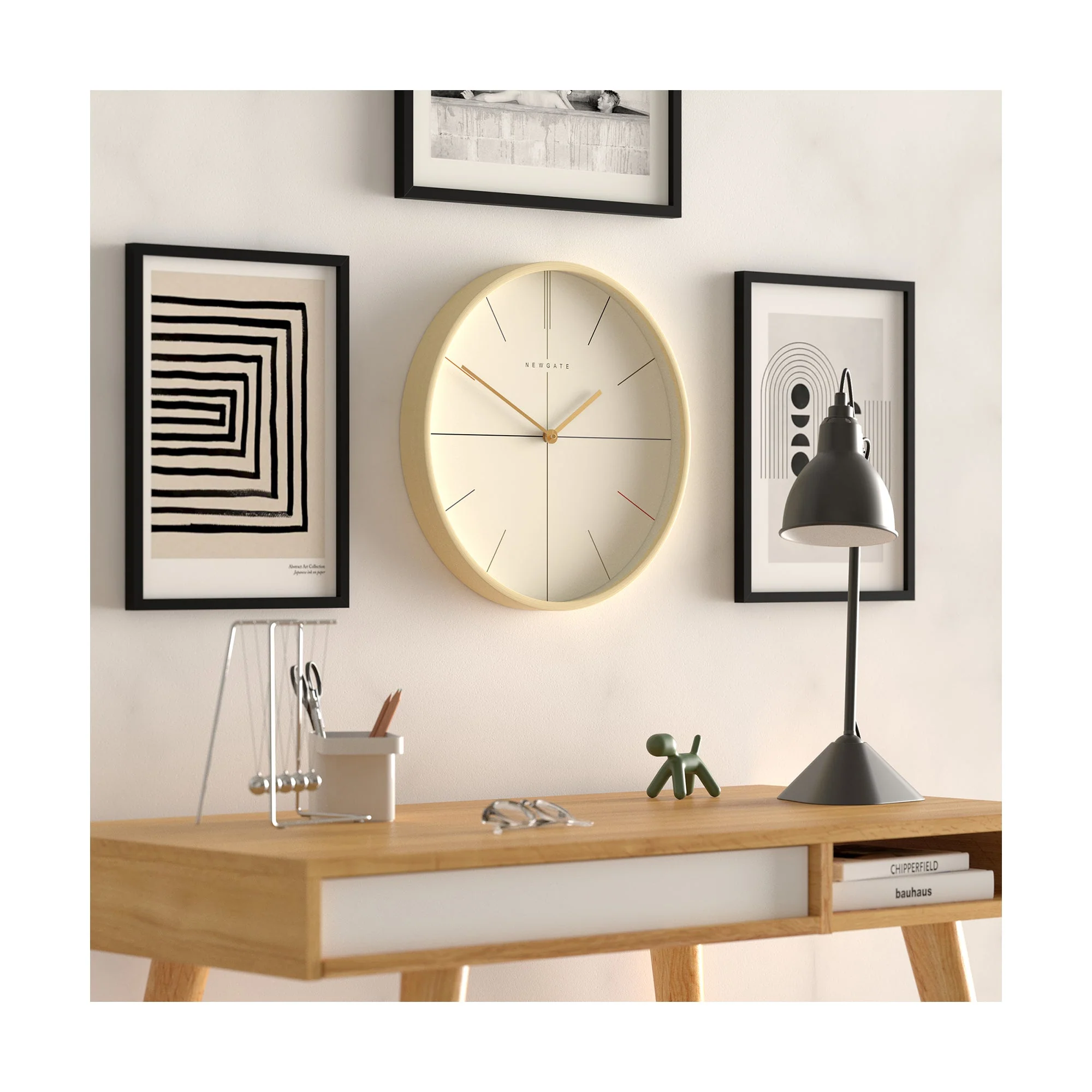 Newgate Mr Clarke Hockey Wall Clock in Pale Plywood - Image 4