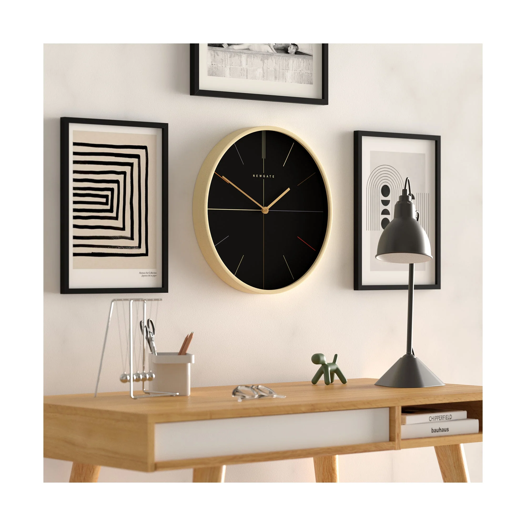 Newgate Mr Clarke Hockey Wall Clock in Pale Plywood - Image 4