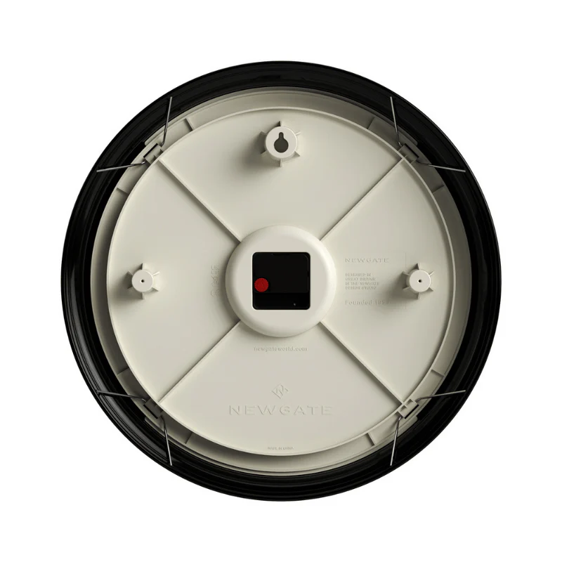 Newgate Notting Hill wall clock in gloss black - Image 3