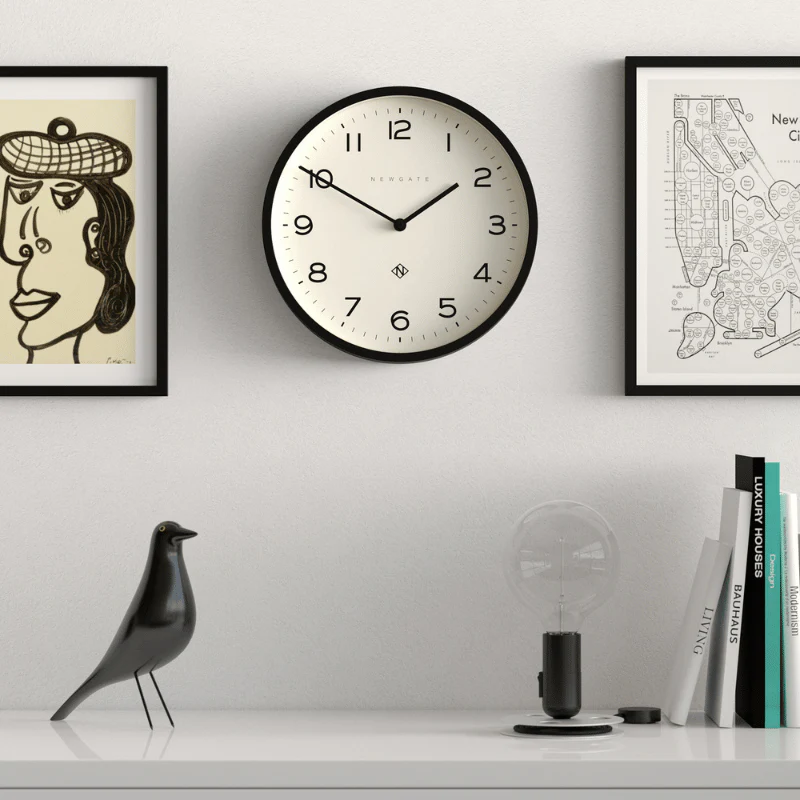 Newgate Number Four Echo Wall Clock in Black - Image 6