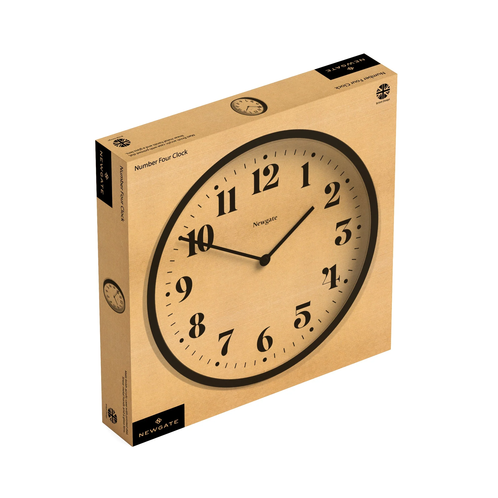 Newgate Number Four Wall Clock in Green - Image 5