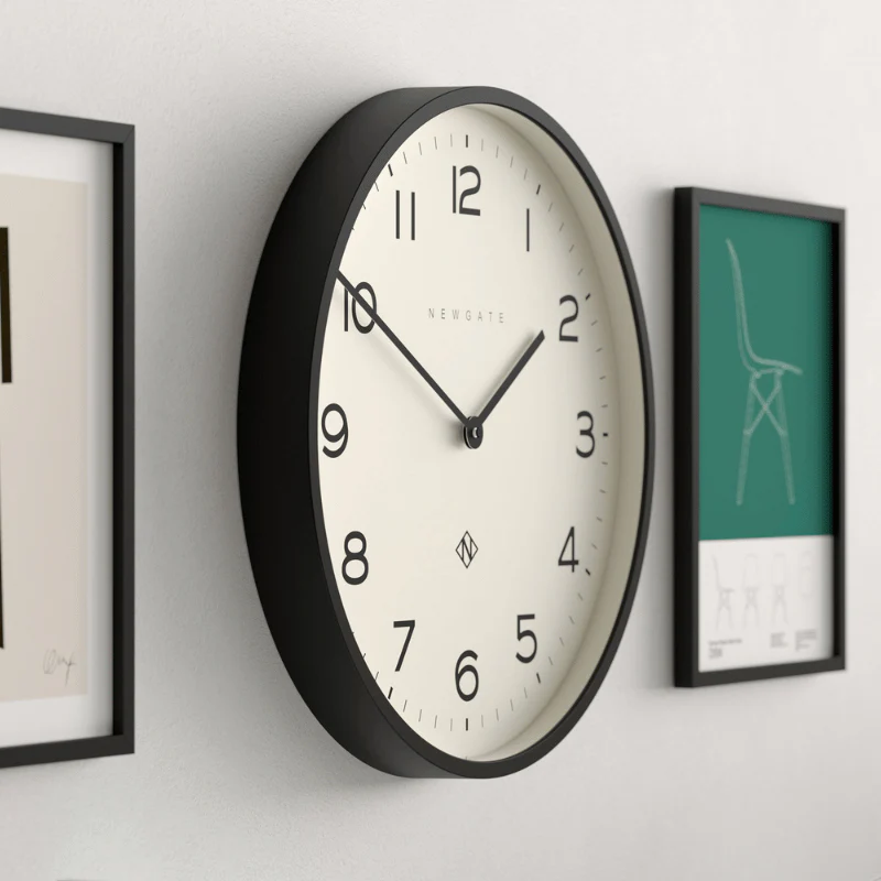 Newgate Number Two Echo Wall Clock in Black - Image 5