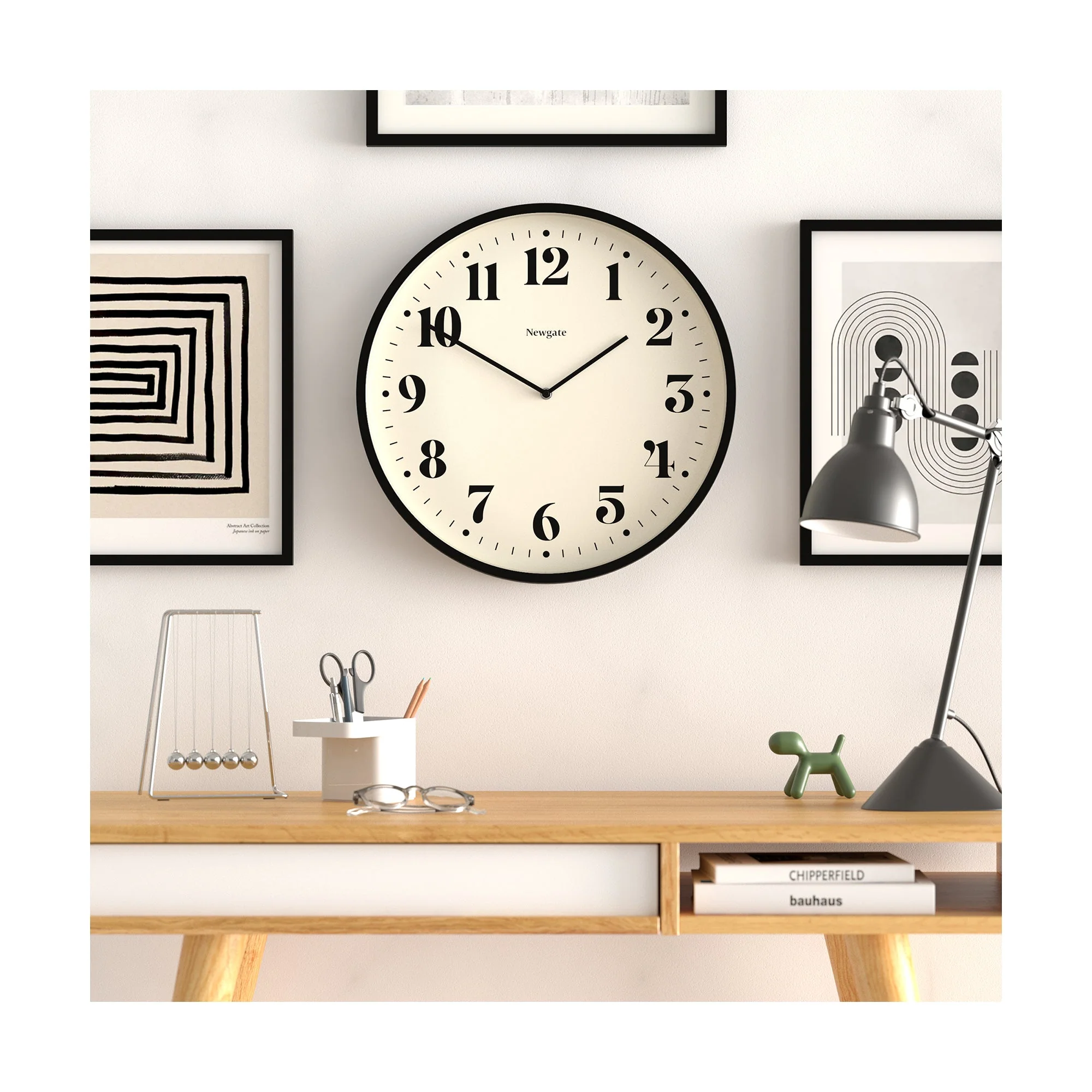 Newgate Number Two Theatre Wall Clock in Black - Image 3