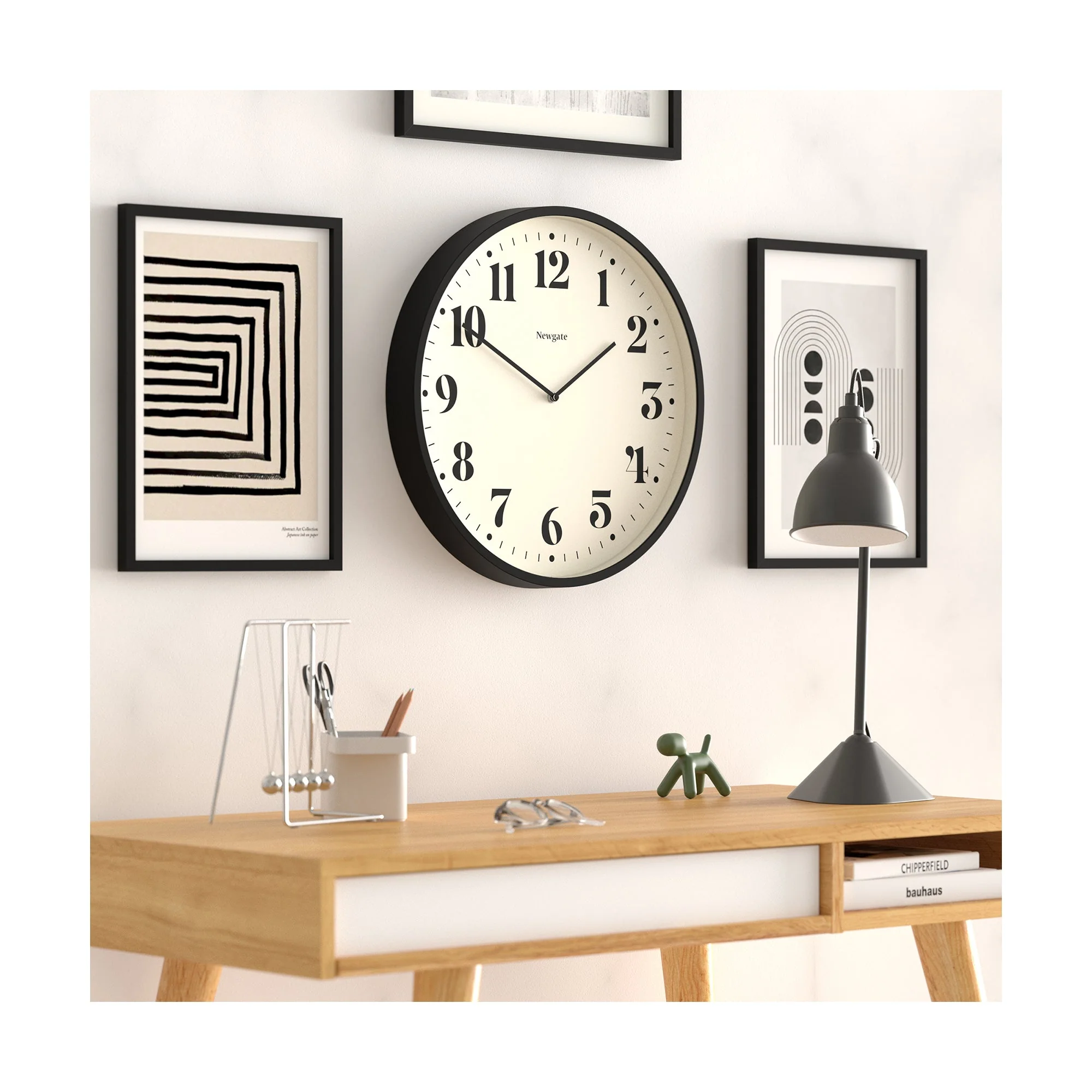 Newgate Number Two Theatre Wall Clock in Black - Image 4