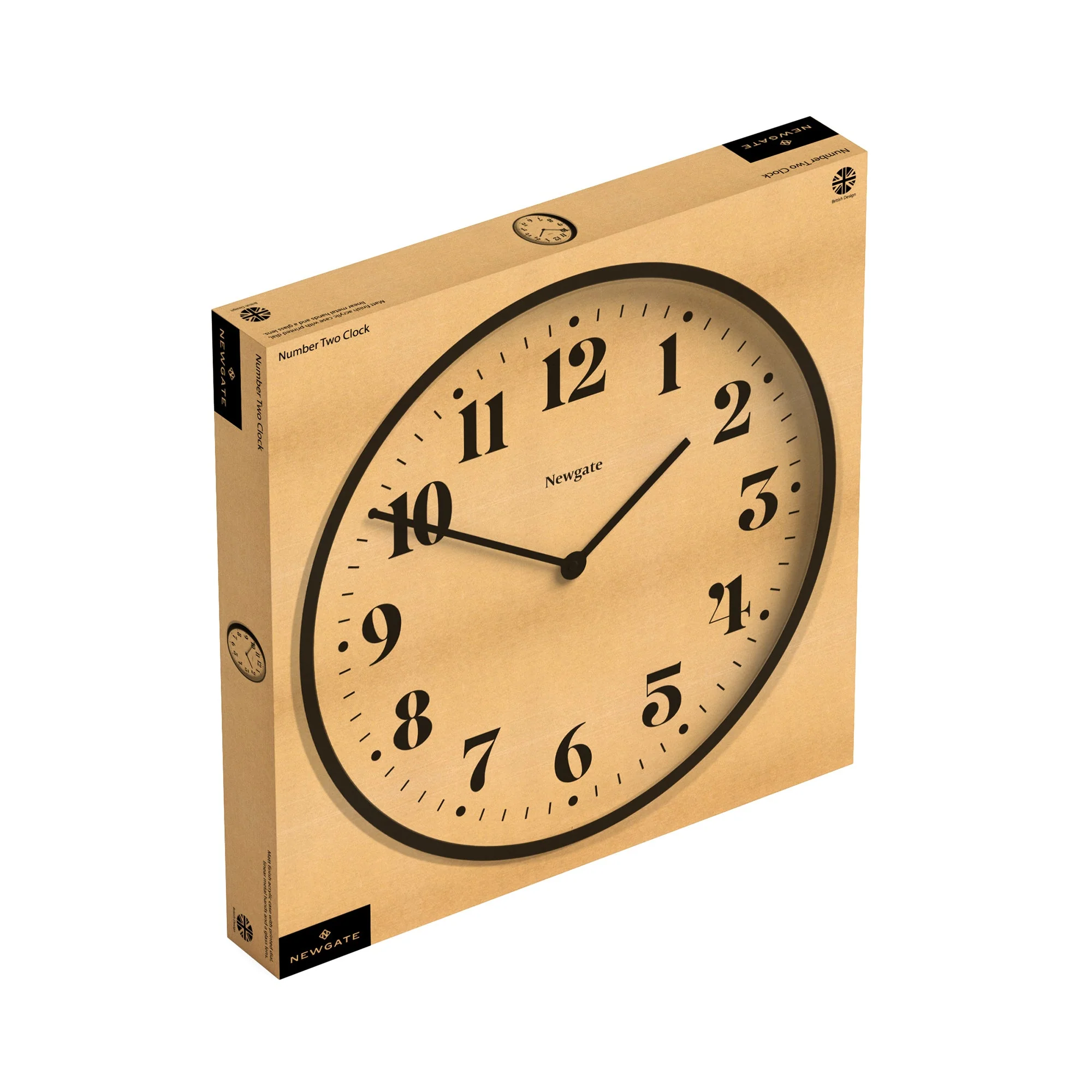 Newgate Number Two Theatre Wall Clock in Black - Image 5