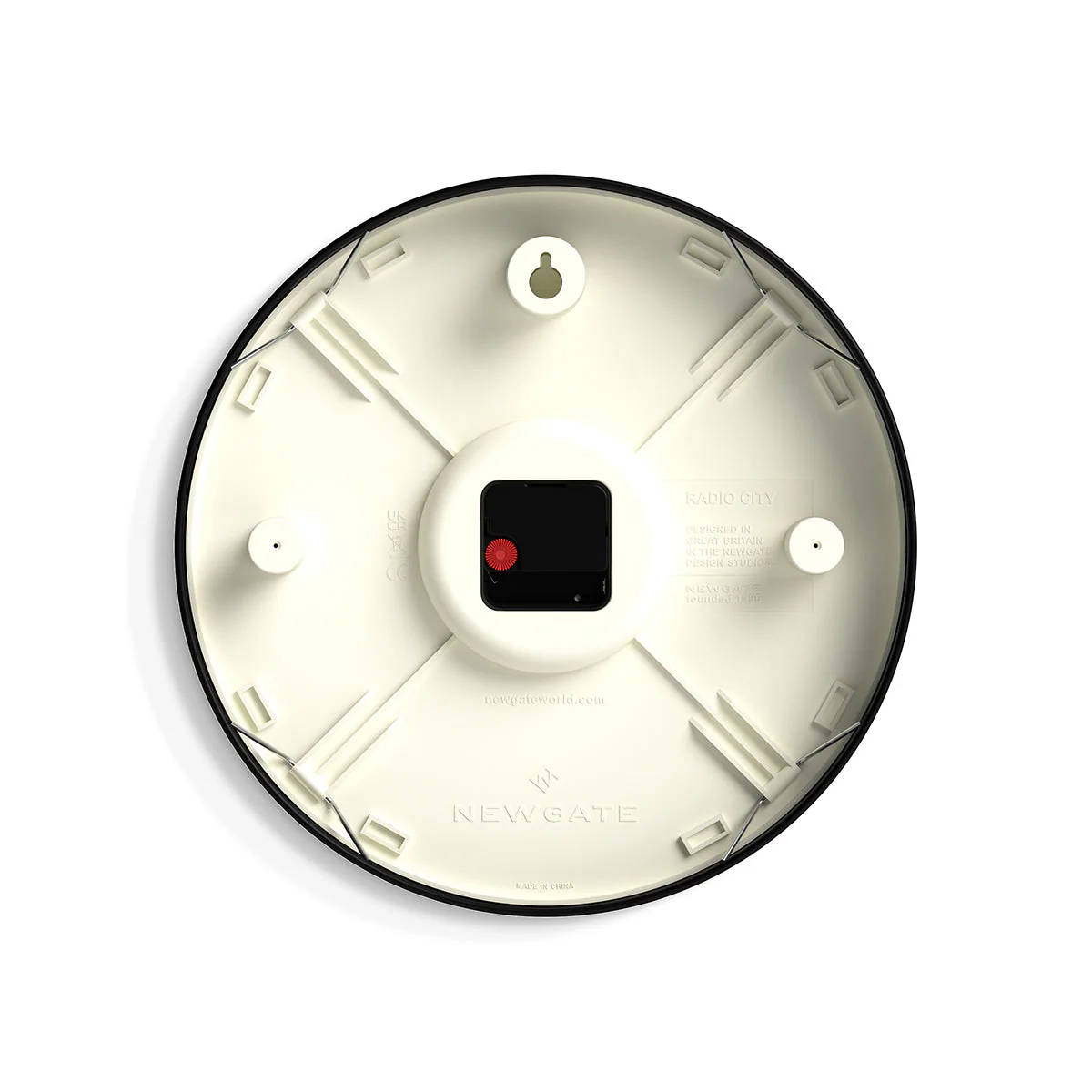 Newgate Radio City Wall Clock in Black - Image 6