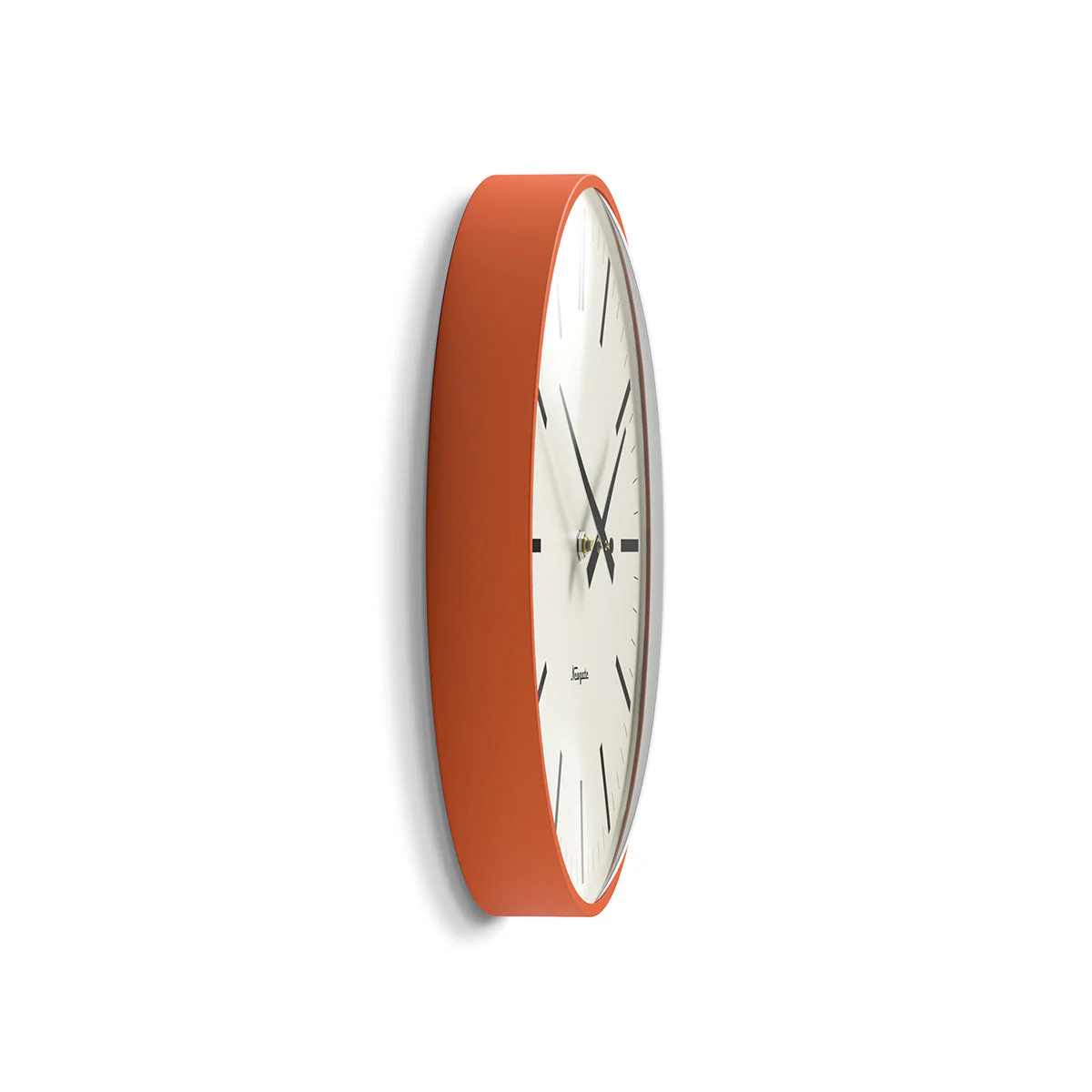 Newgate Radio City Wall Clock in Pumpkin Orange - Image 3