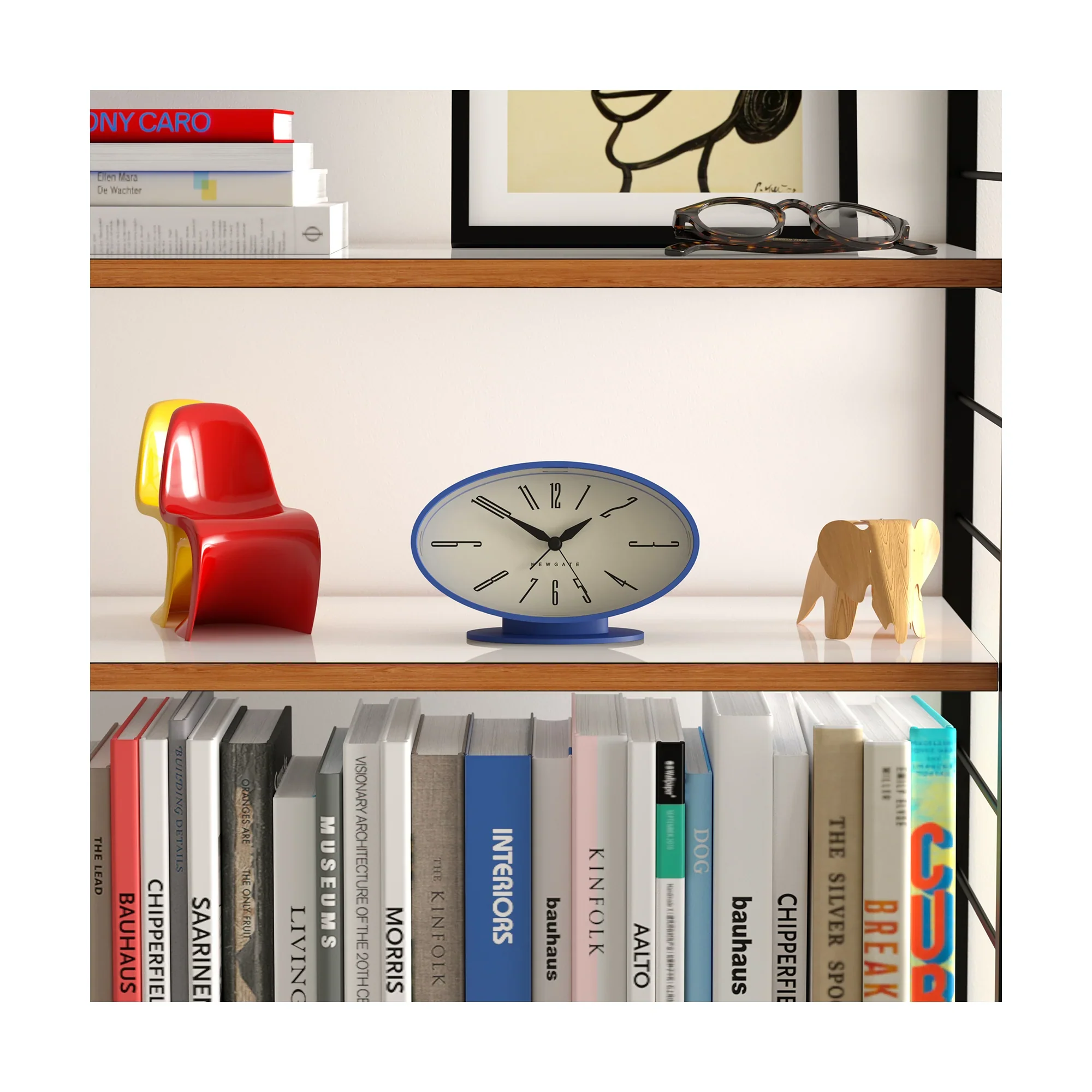 Newgate Ronnie alarm clock in blue - Image 3