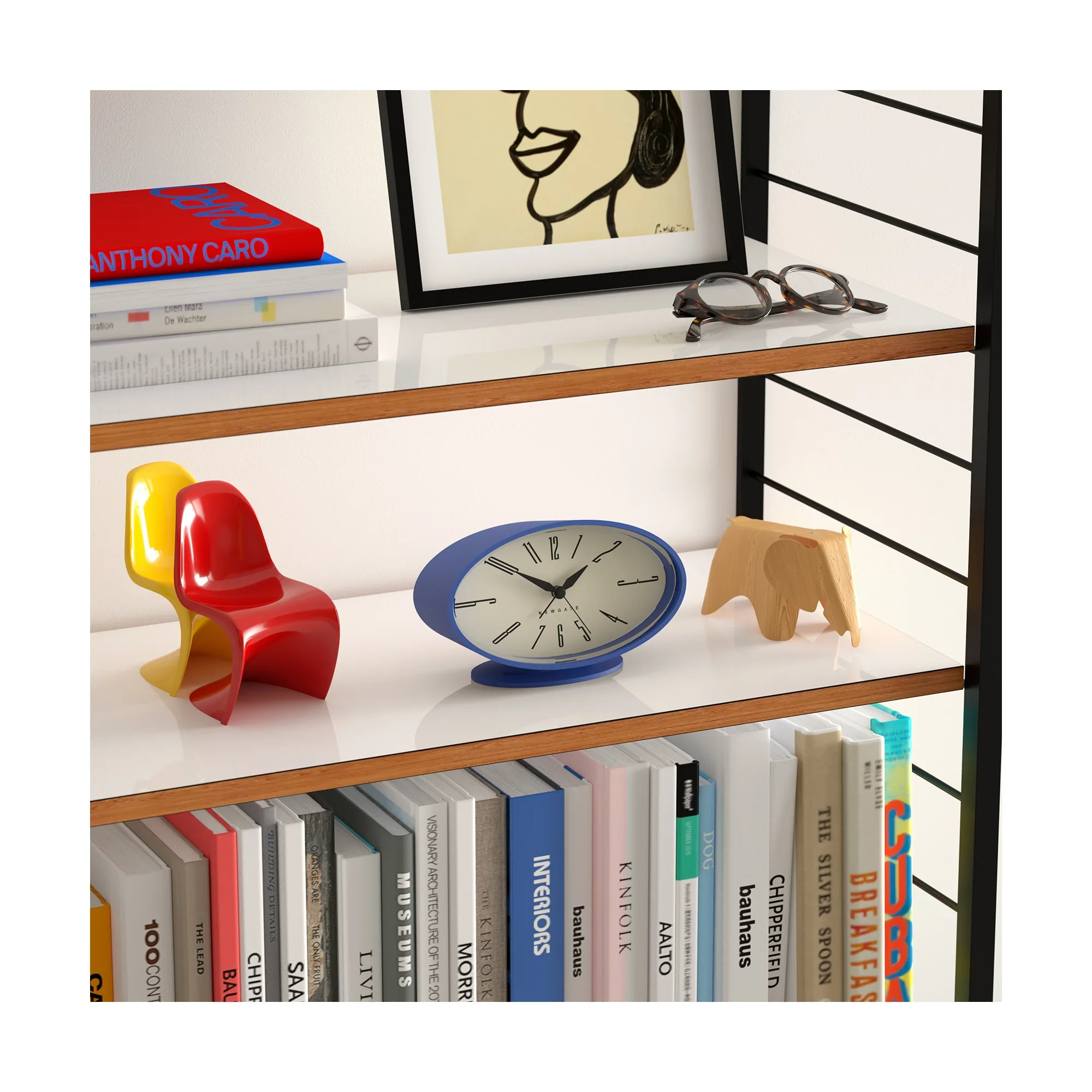 Newgate Ronnie alarm clock in blue - Image 4