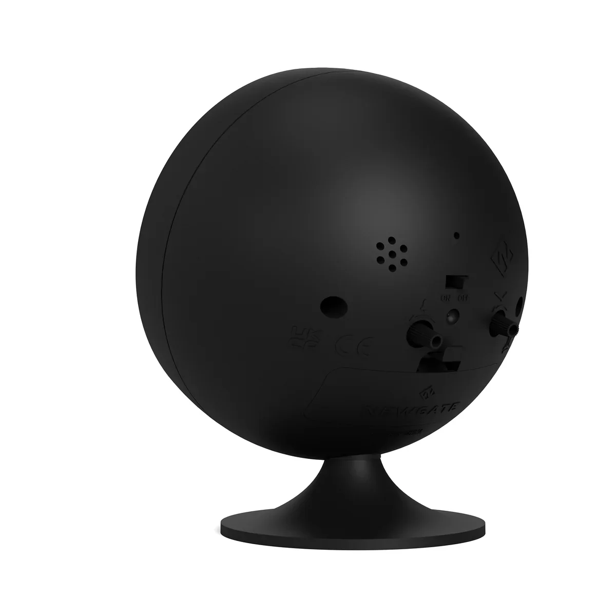 Newgate Spheric alarm clock in black - Image 7