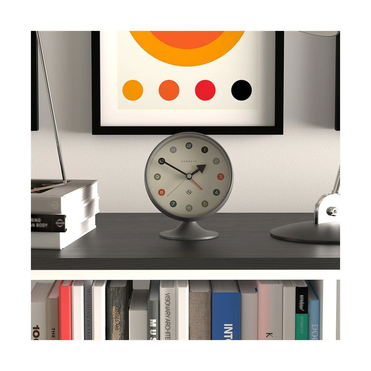 Newgate Spheric Alarm Clock in Grey - Image 4