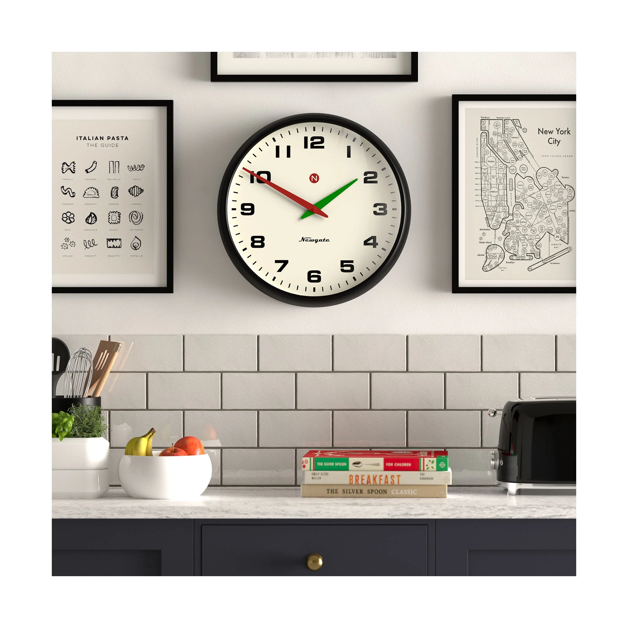 Newgate Superstore Wall Clock in Black - Image 3