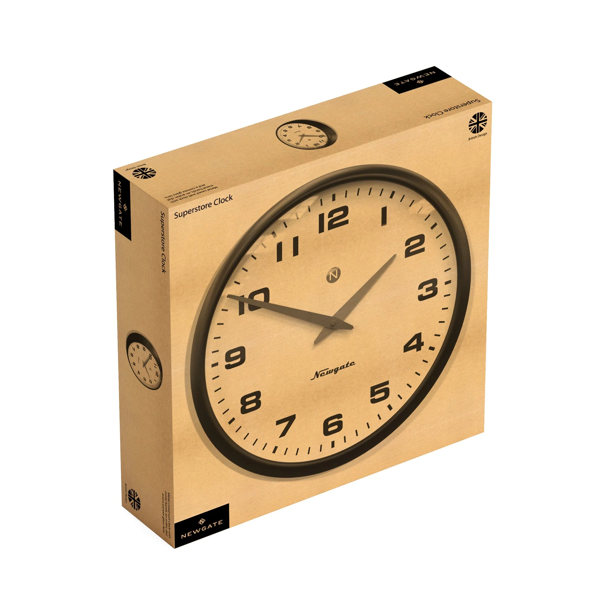 Newgate Superstore Wall Clock in Black - Image 5