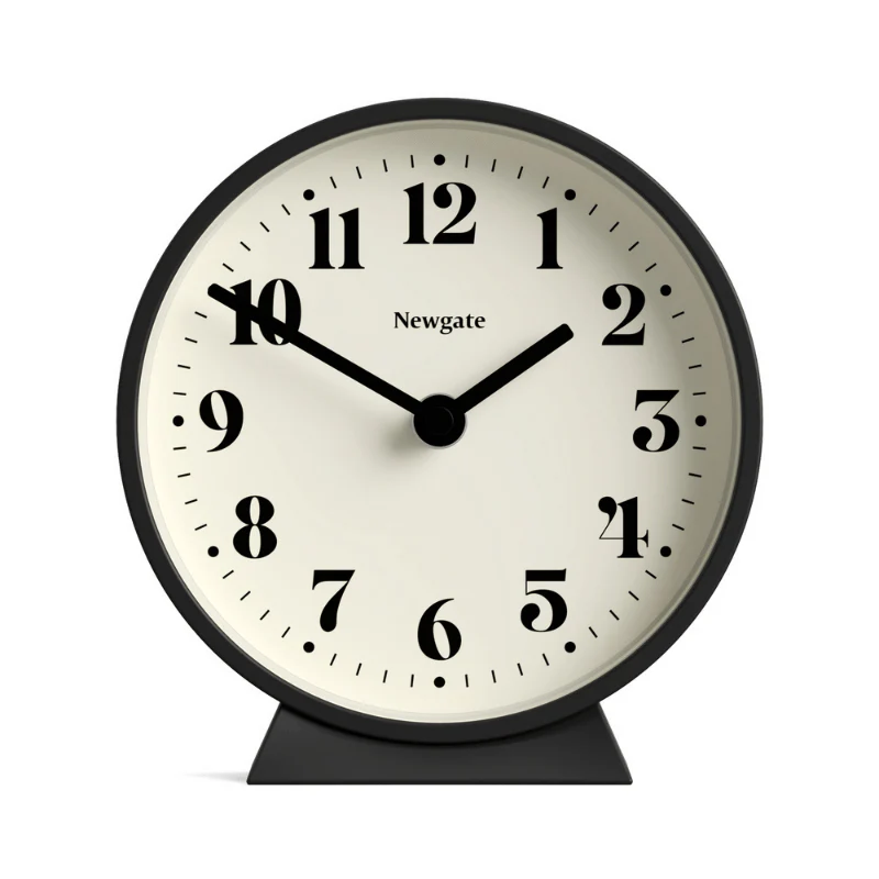 Newgate Theatre Mantel Clock in Black