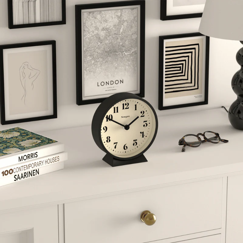 Newgate Theatre Mantel Clock in Black - Image 6