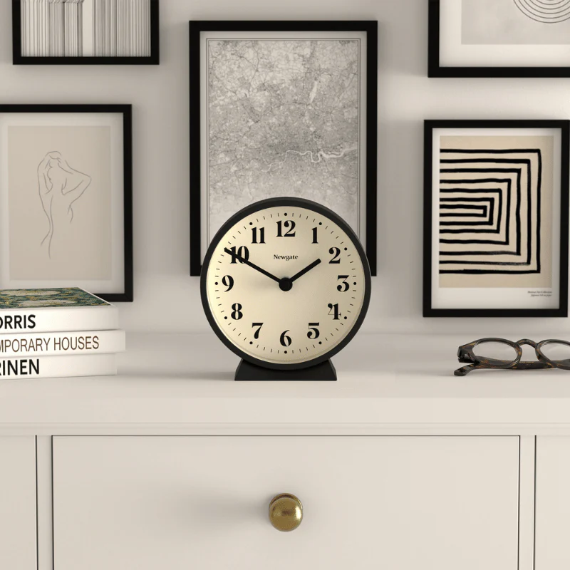 Newgate Theatre Mantel Clock in Black - Image 7