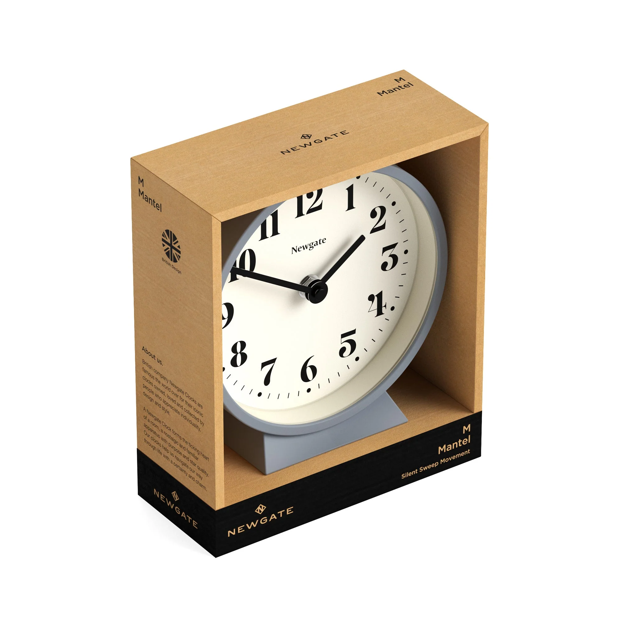 Newgate Theatre Mantel Clock in French Navy - Image 6