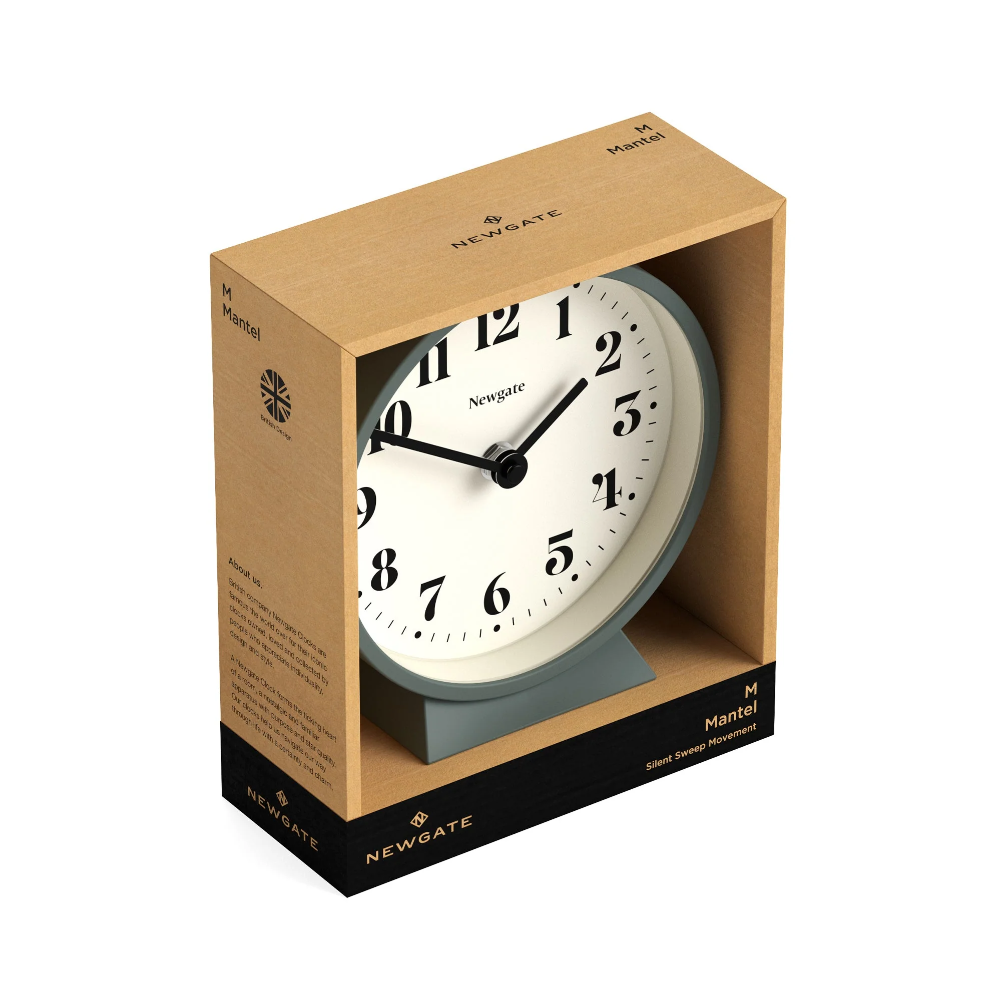 Newgate Theatre Mantel Clock in Green - Image 6