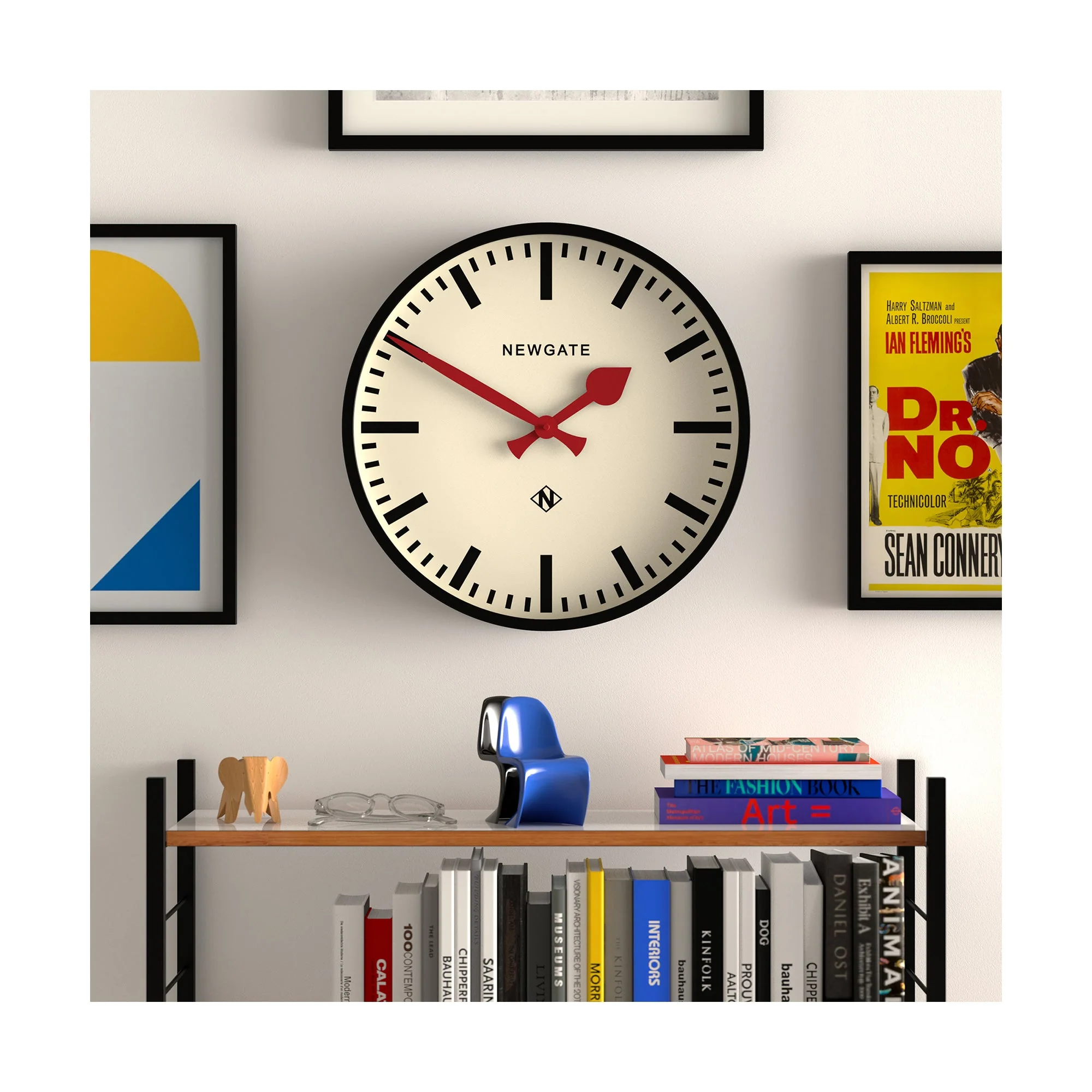 Newgate Universal Wall Clock in Black - Image 3