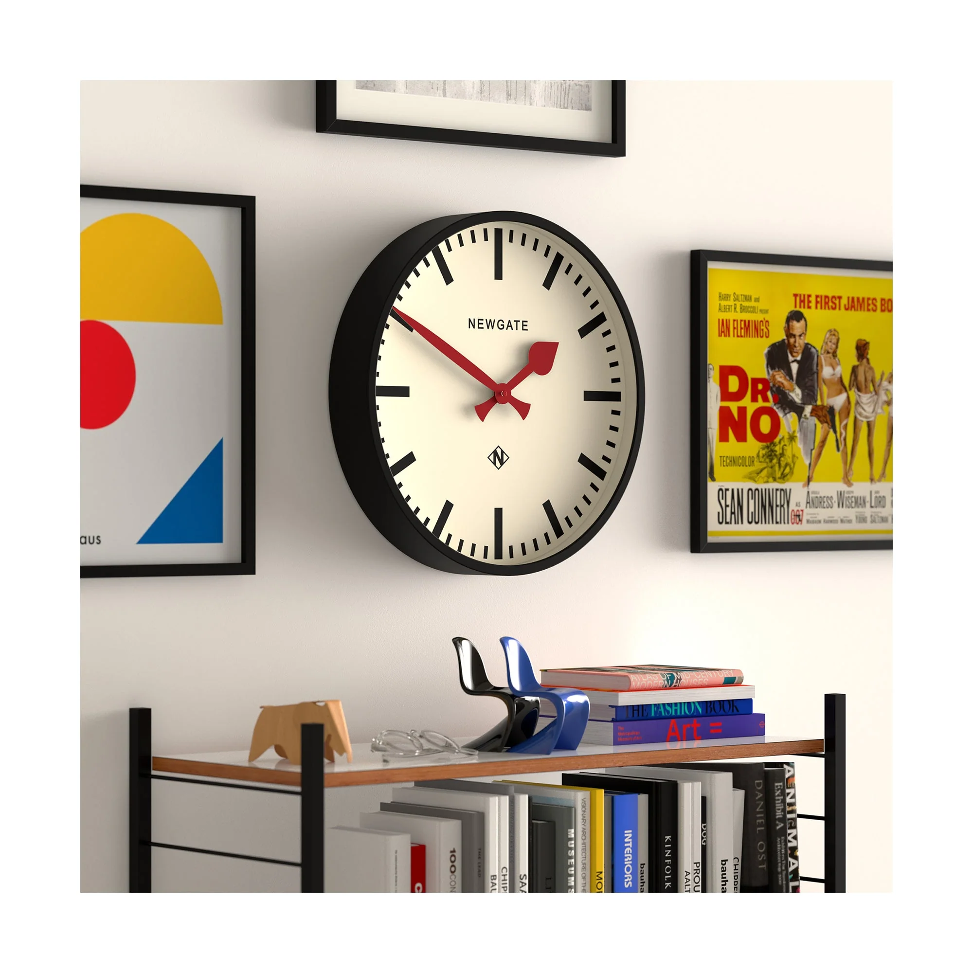 Newgate Universal Wall Clock in Black - Image 4