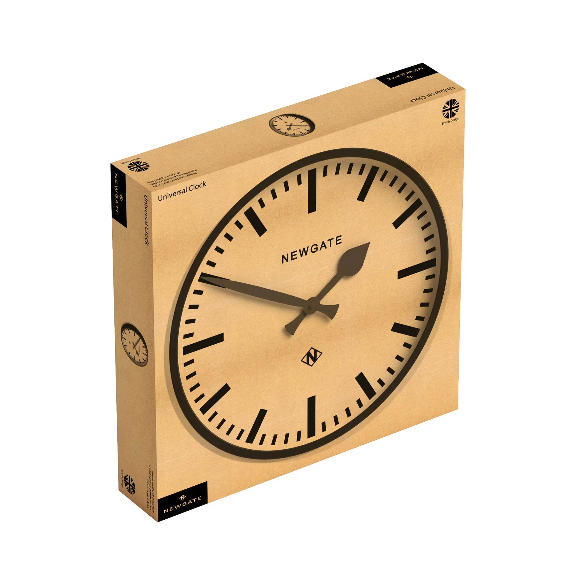 Newgate Universal Wall Clock in Black - Image 5