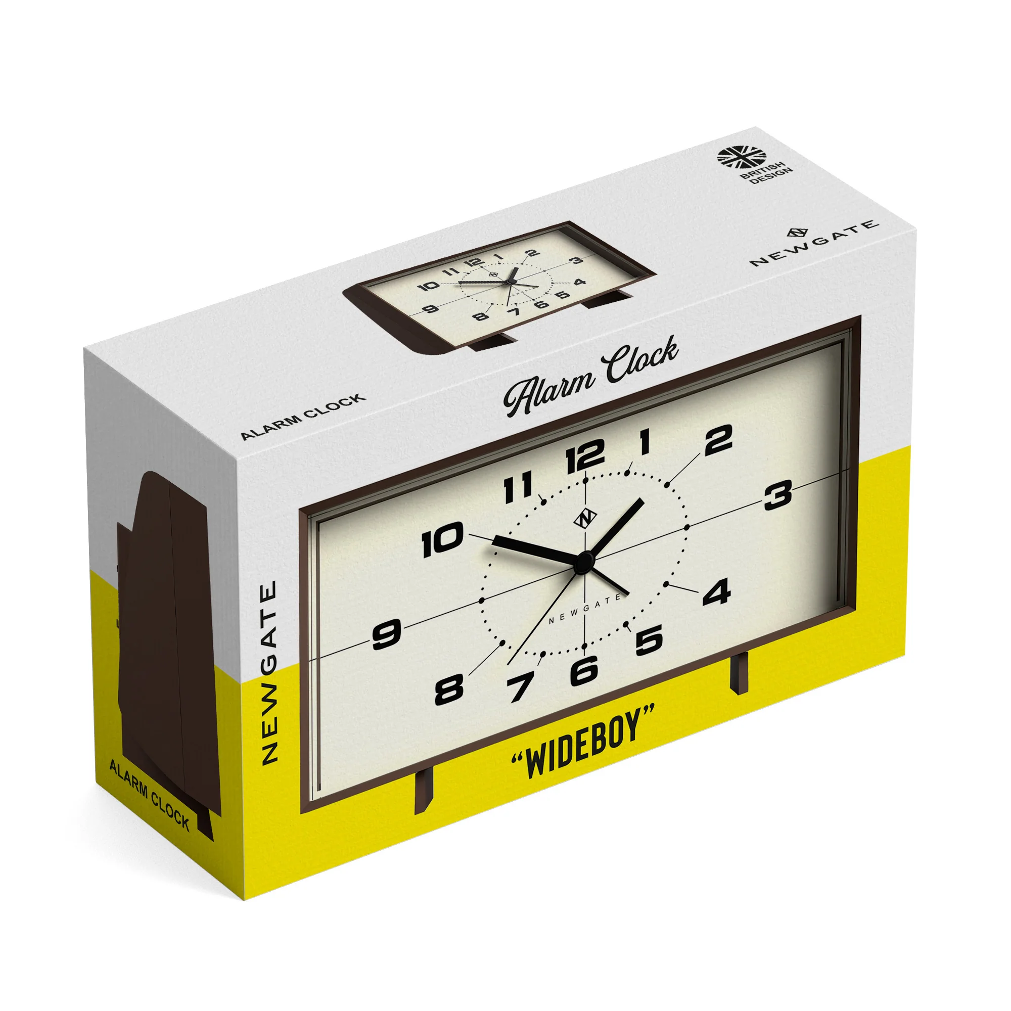 Newgate Wideboy Alarm Clock in Mocha Brown - Image 8
