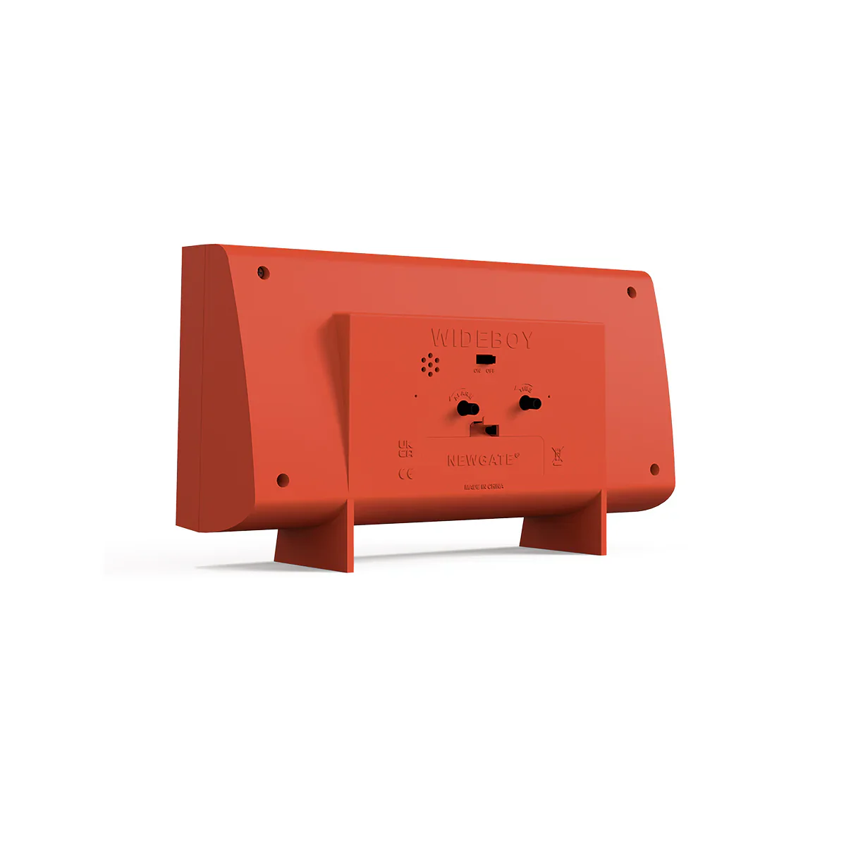 Newgate Wideboy Alarm Clock in Pumpkin Orange - Image 3
