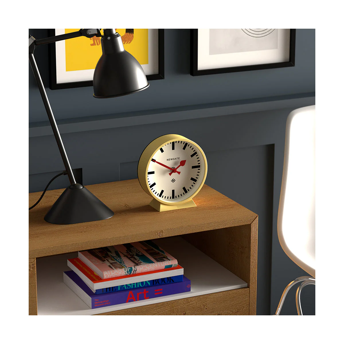 Newgate M Mantel Railway Clock in Yellow - Image 4
