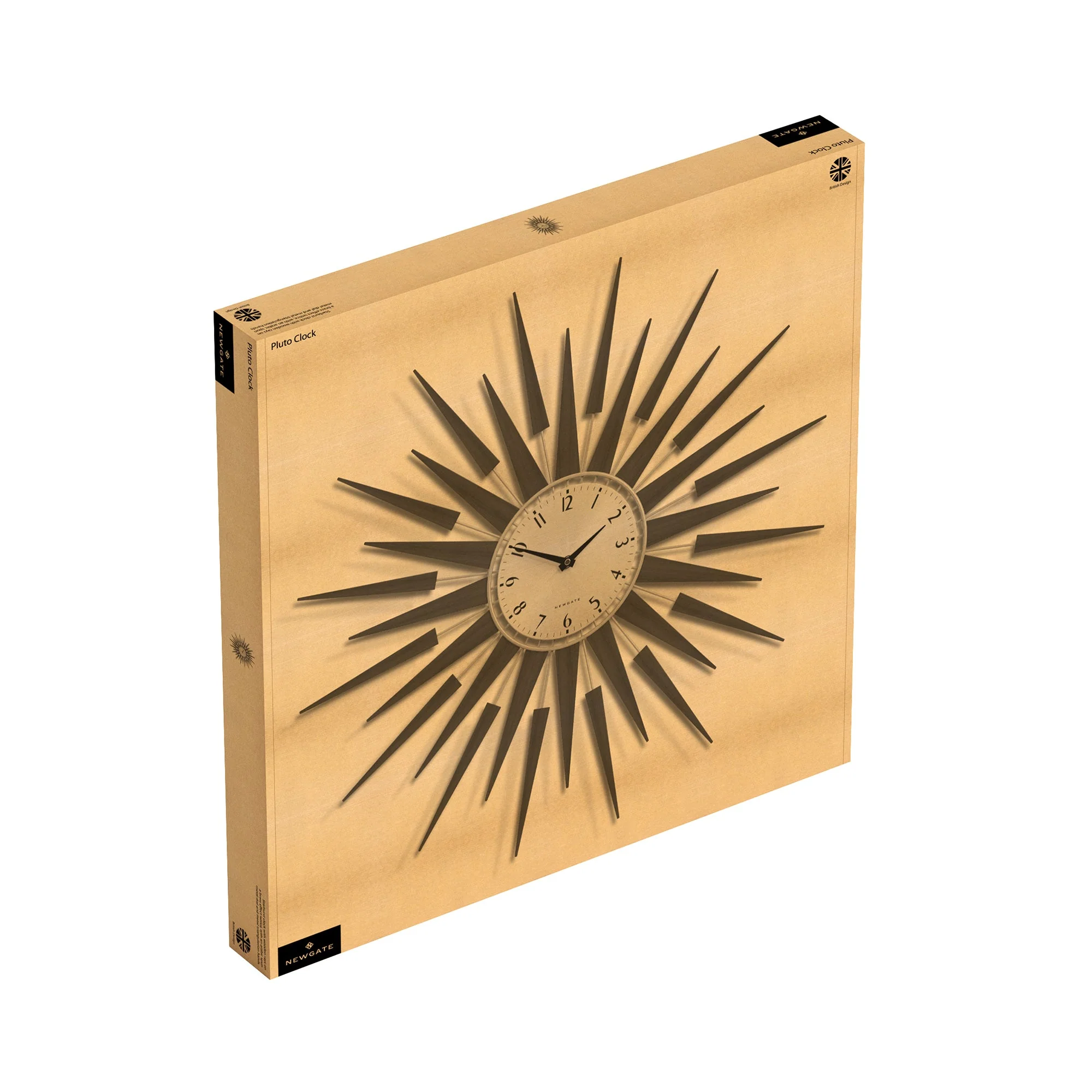 Newgate Pluto Wall Clock in Dark Wood - Image 6