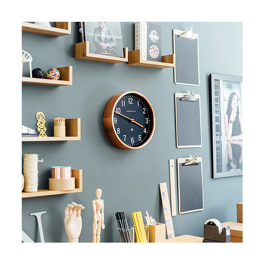 Newgate Master Edwards Wall Clock in Copper and Blue - Image 4