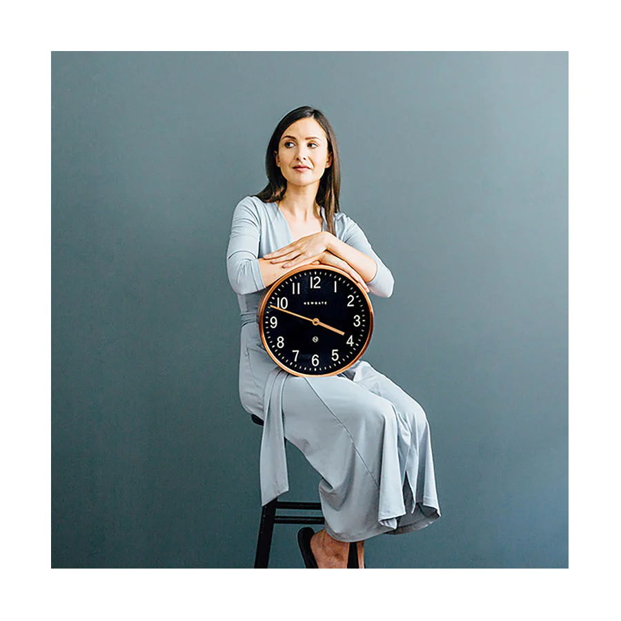 Newgate Master Edwards Wall Clock in Copper and Blue - Image 5